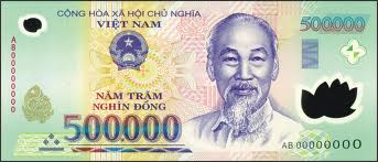 Vietnamese paper bill