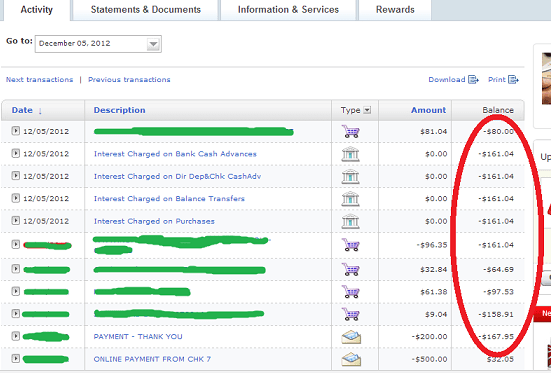 You can maintain a negative balance on a Bank of America's credit card